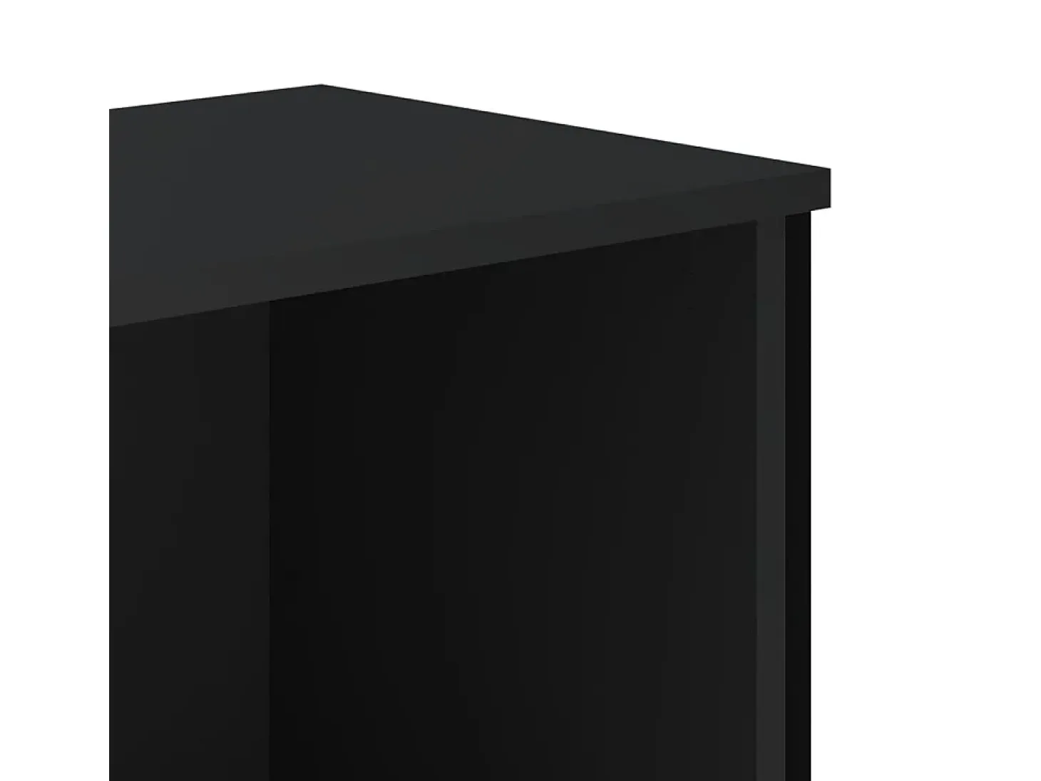 Zapatero negro 90x38x45,5 cm madera contrachapada