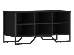 Zapatero negro 90x38x45,5 cm madera contrachapada
