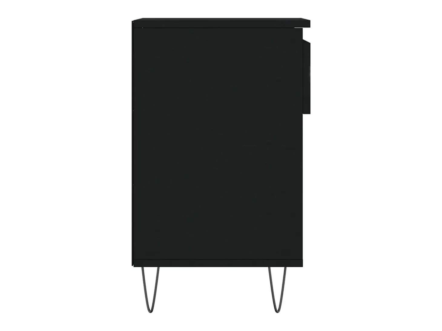 Zapatero negro 102x36x60 cm Madera contrachapada