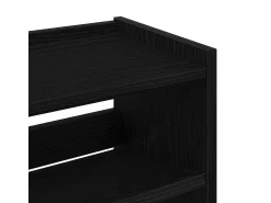 Zapatero negro 60x25x62 cm madera de ingeniería