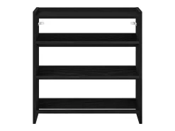 Zapatero negro 60x25x62 cm madera de ingeniería