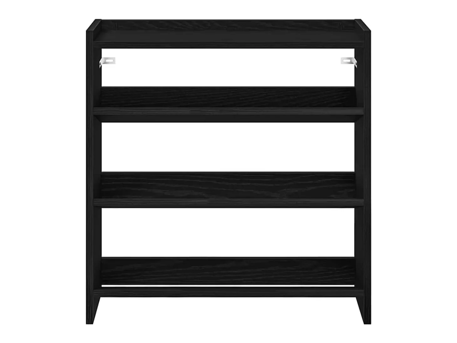 Zapatero negro 60x25x62 cm madera de ingeniería