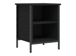 Zapatero negro 38x35x50 cm madera contrachapada