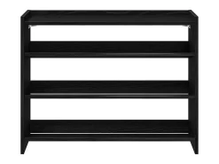 Zapatero negro 80x25x62 cm madera de ingeniería