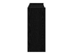Zapatero negro 80x25x62 cm madera de ingeniería