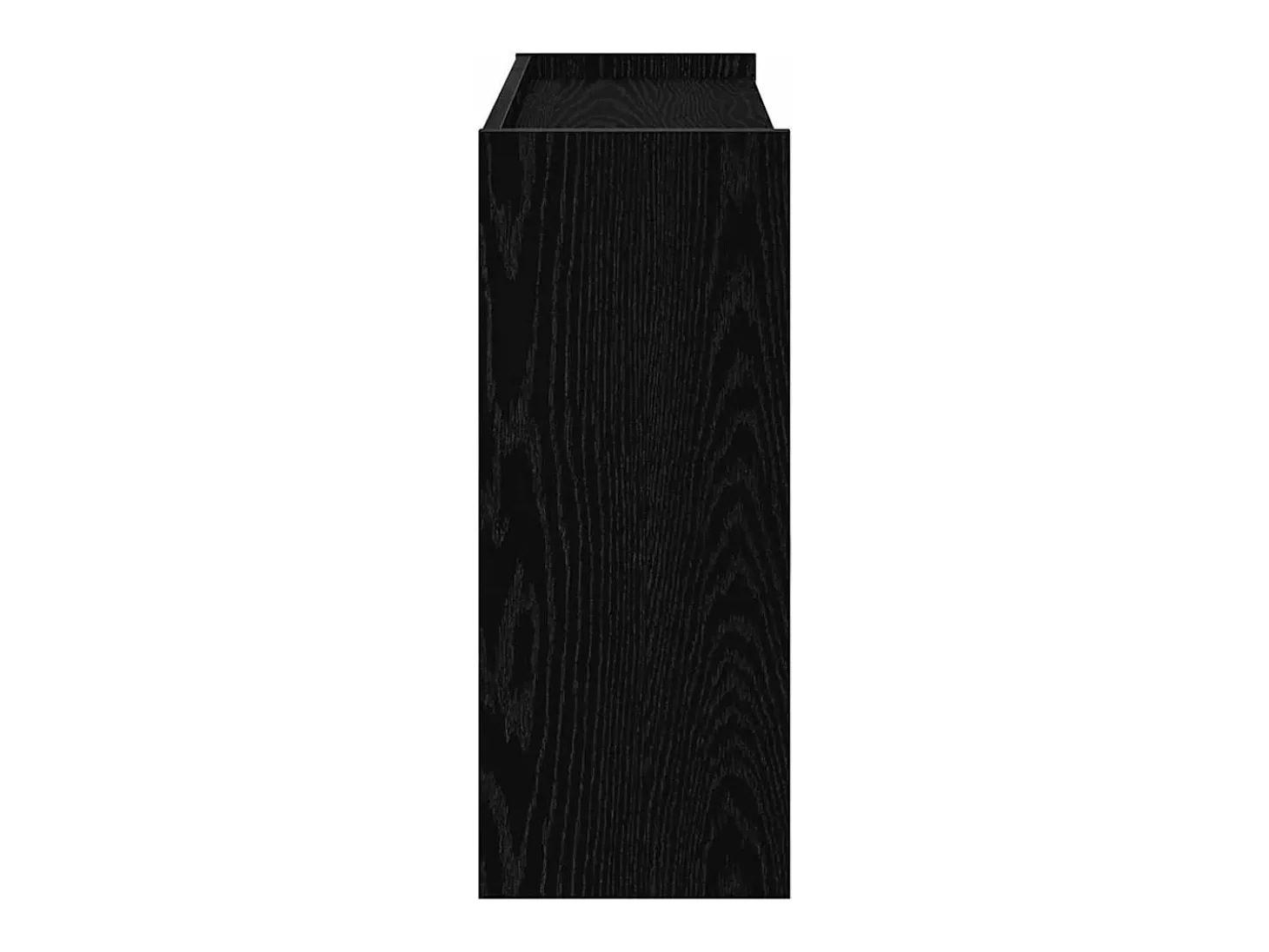 Zapatero negro 80x25x62 cm madera de ingeniería