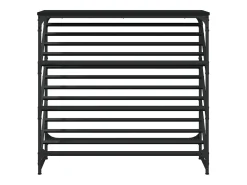 Zapatero negro 90x30x85 cm madera de ingeniería