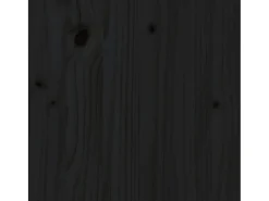Zapatero negro 60x34x45 cm Madera maciza de pino