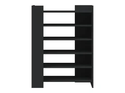 Zapatero negro 74,5x37,5x100 cm madera contrachapada
