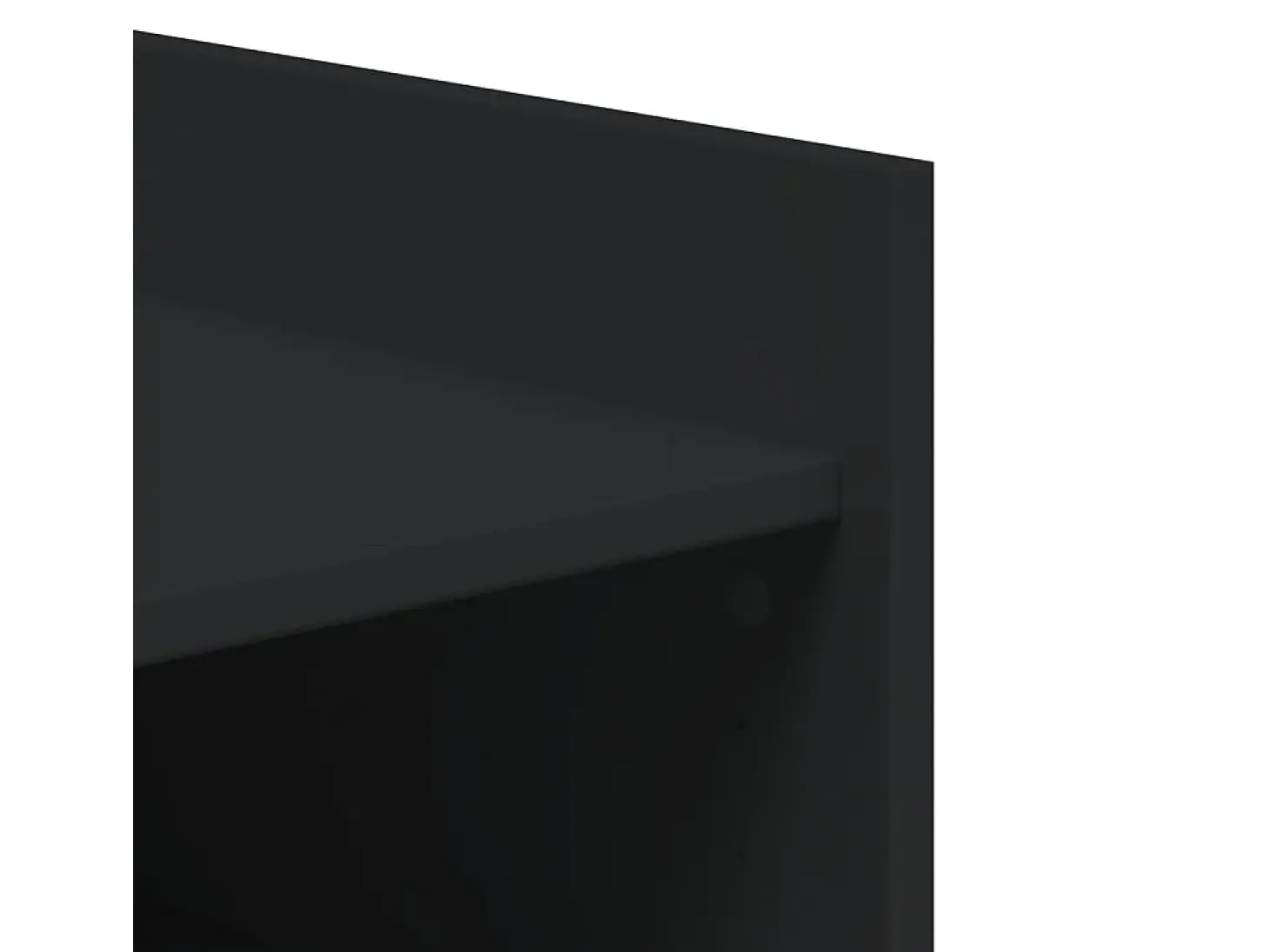 Zapatero negro 74,5x37,5x100 cm madera contrachapada