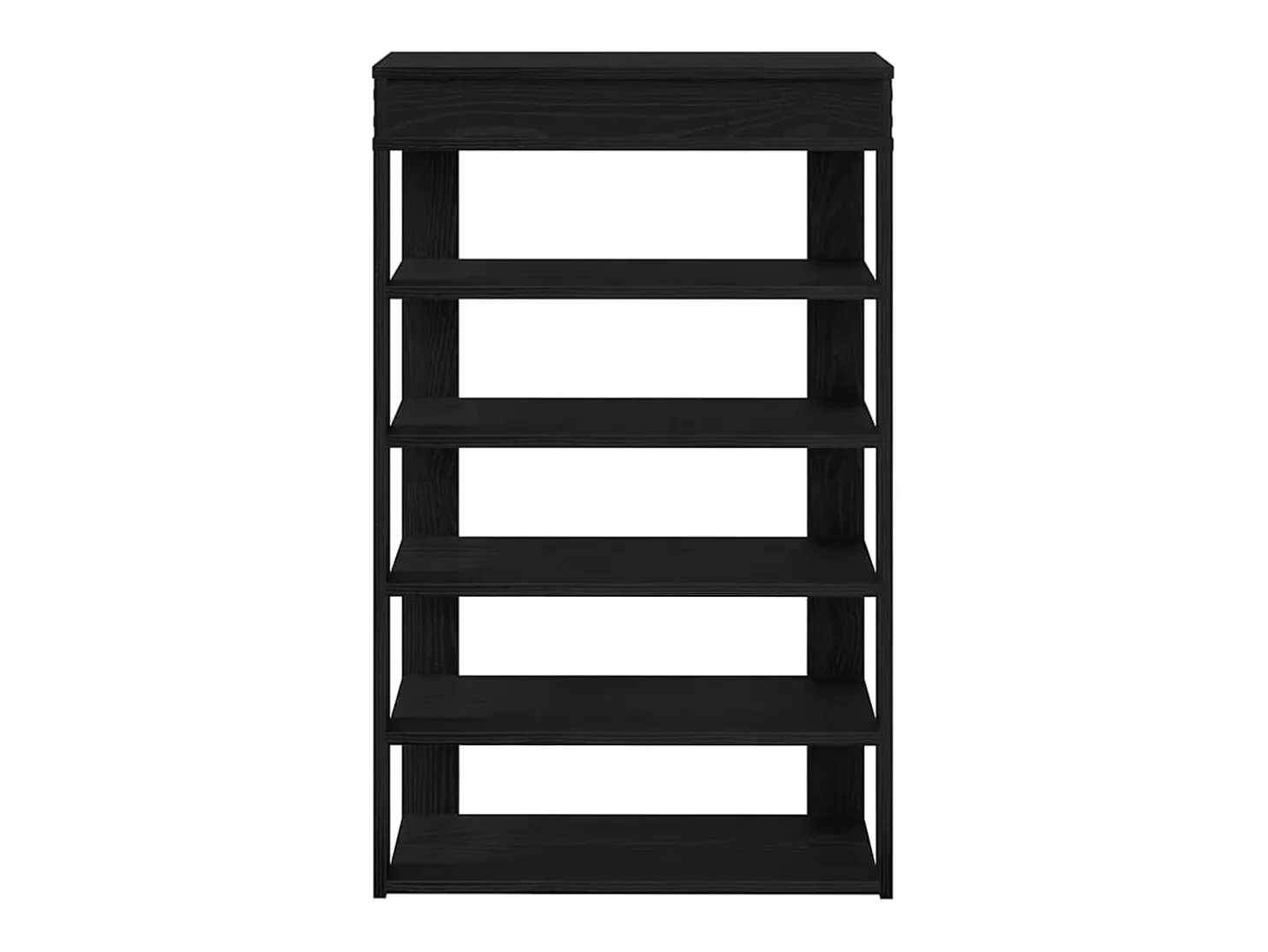 Zapatero negro 60x30x98 cm madera de ingeniería