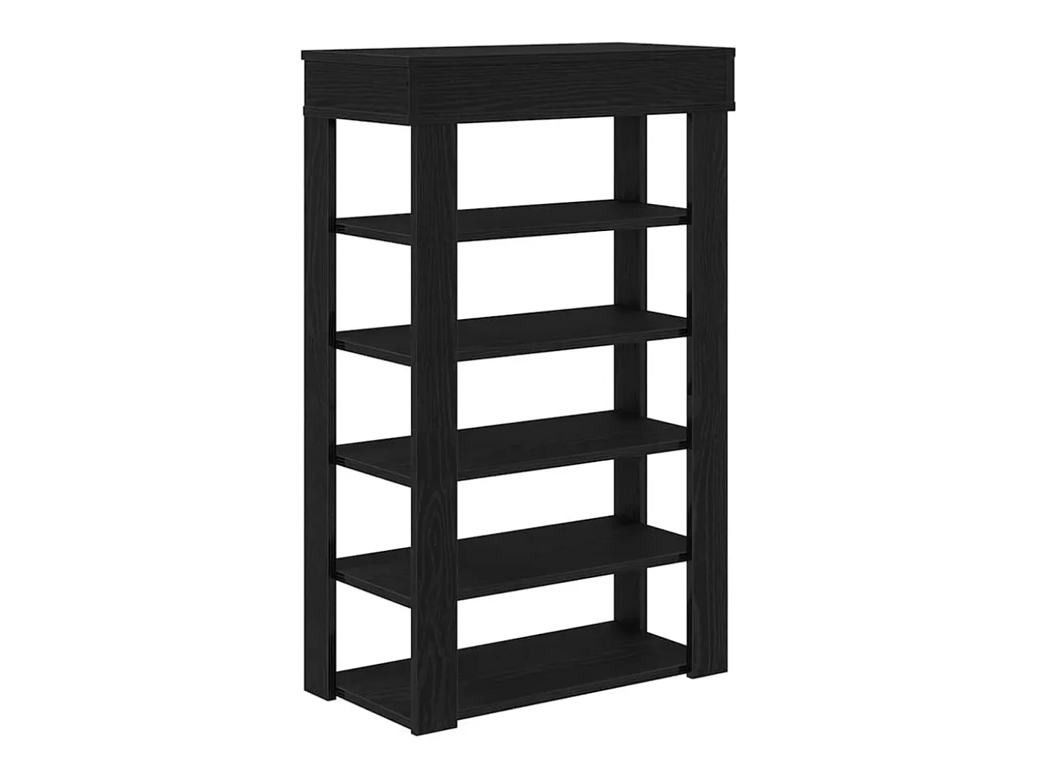 Zapatero negro 60x30x98 cm madera de ingeniería