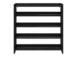 Zapatero negro 80x25x81 cm madera de ingeniería