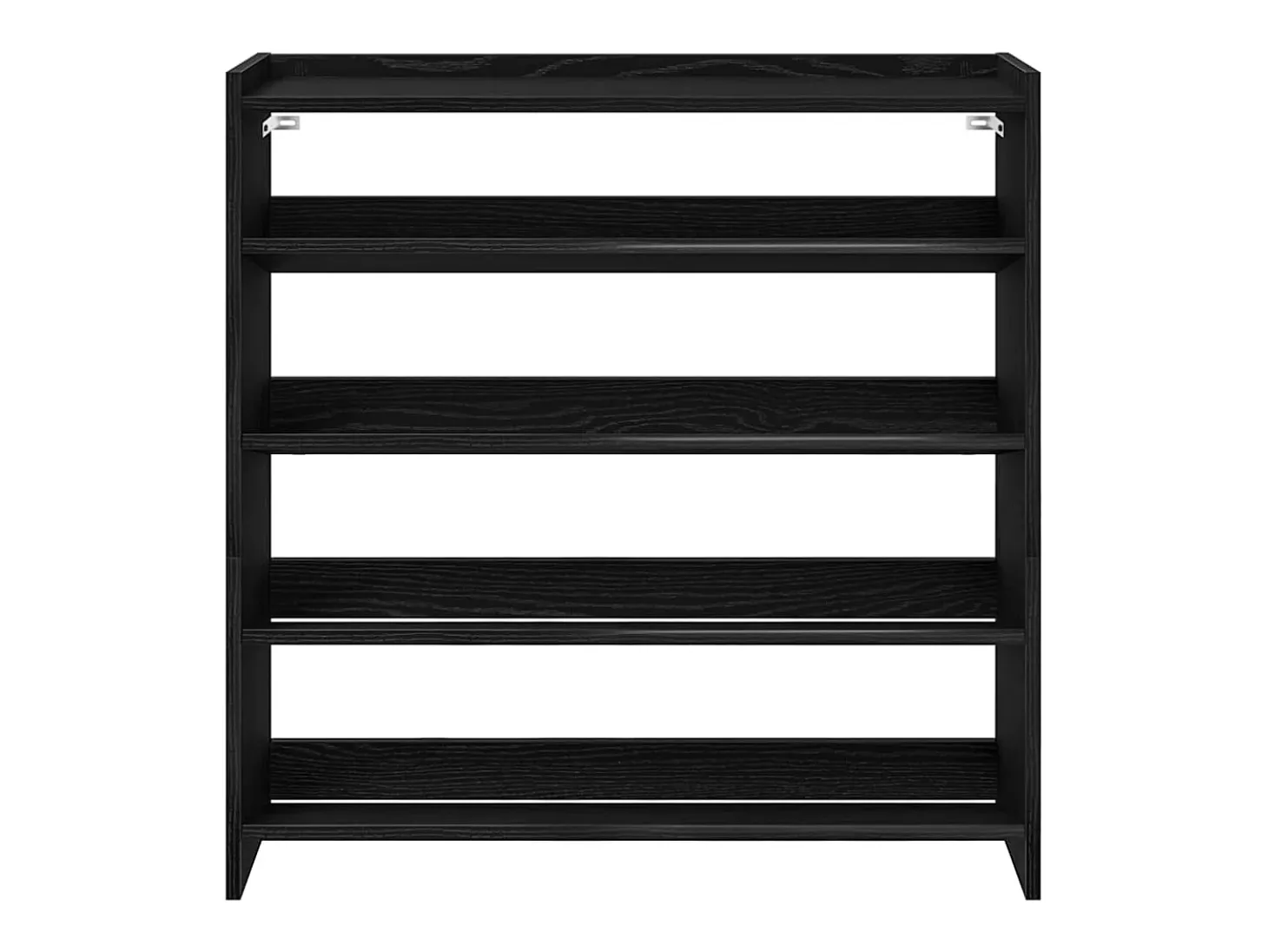 Zapatero negro 80x25x81 cm madera de ingeniería