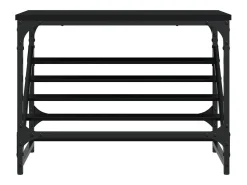 Zapatero negro 60x30x45 cm madera de ingeniería