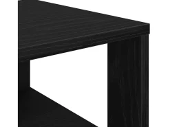 Zapatero negro 61x32x87,5 cm madera de ingeniería
