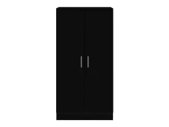 Zapatero negro 55x35x108 cm Madera contrachapada