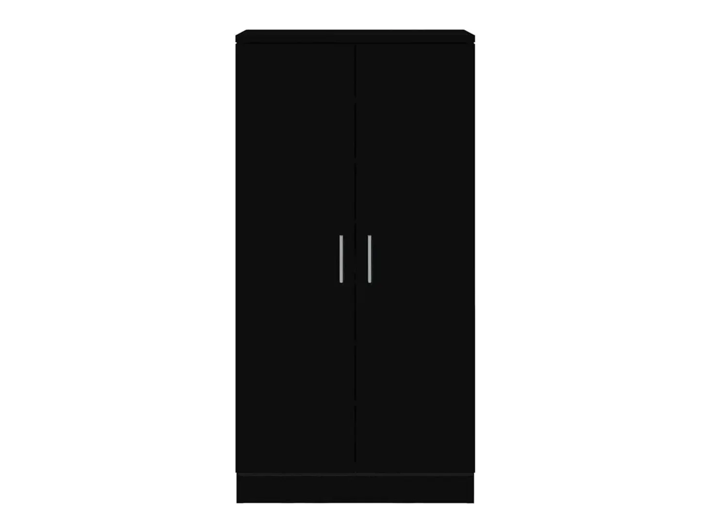 Zapatero negro 55x35x108 cm Madera contrachapada