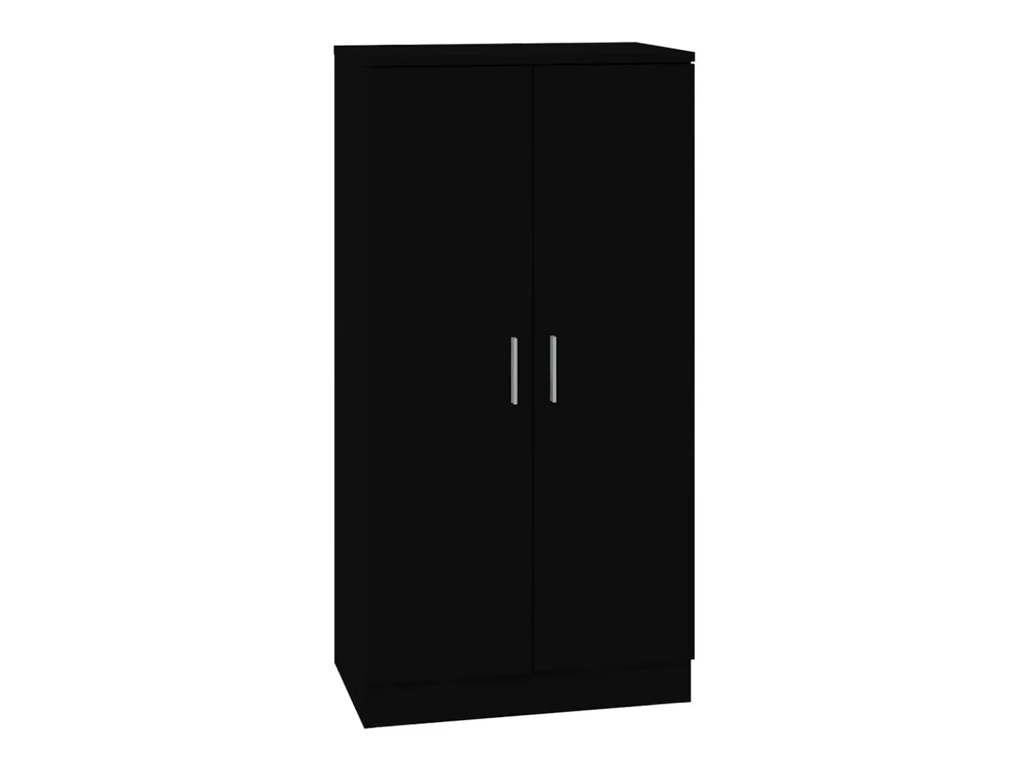 Zapatero negro 55x35x108 cm Madera contrachapada