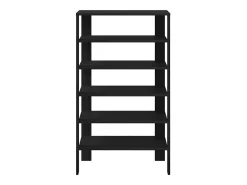 Zapatero negro 61x32x105 cm madera de ingeniería