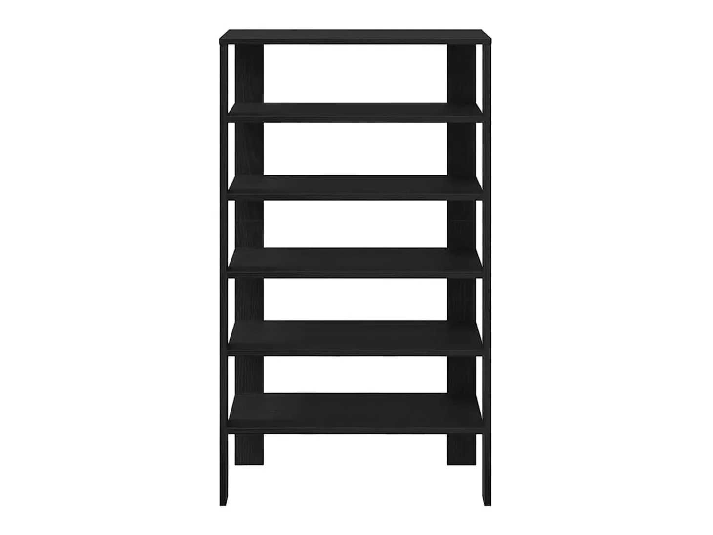 Zapatero negro 61x32x105 cm madera de ingeniería