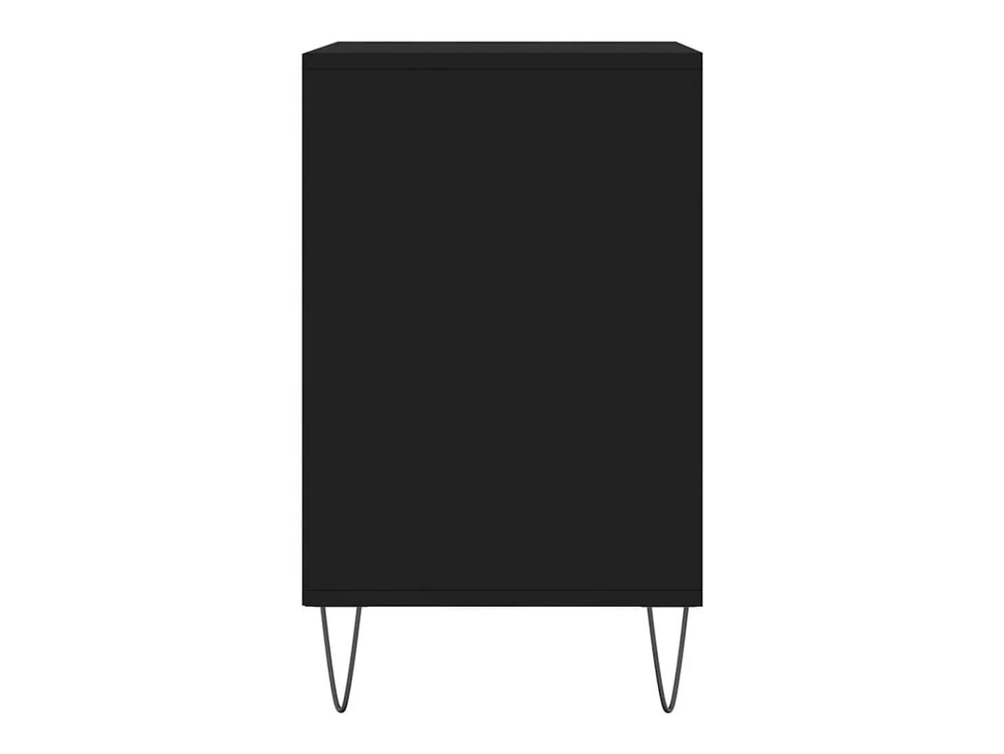 Zapatero negro 102x36x60 cm Madera contrachapada