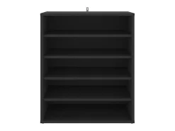 Zapatero negro 60x35x70 cm Madera contrachapada