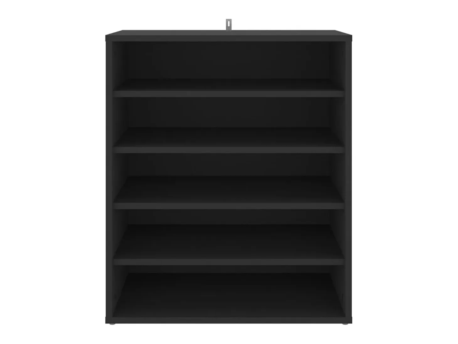 Zapatero negro 60x35x70 cm Madera contrachapada