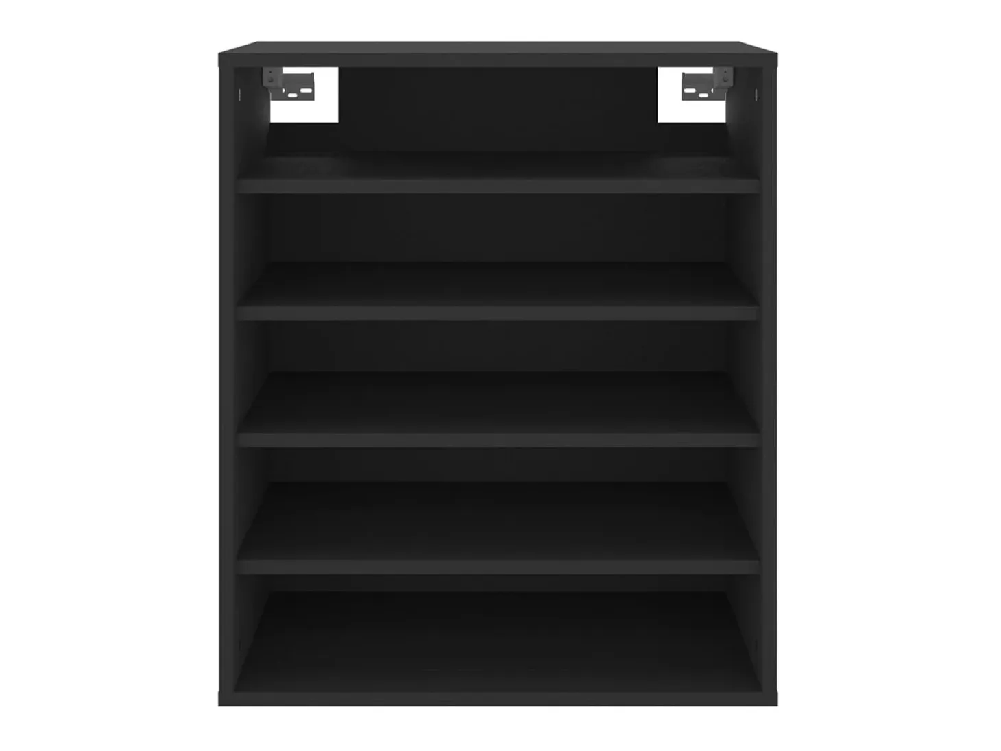 Zapatero negro 60x35x70 cm Madera contrachapada