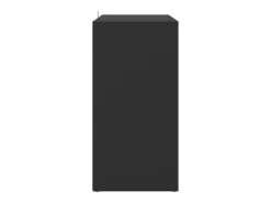 Zapatero negro 60x35x70 cm Madera contrachapada