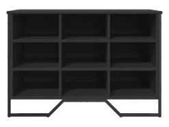 Zapatero negro 90x38x61,5 cm madera contrachapada