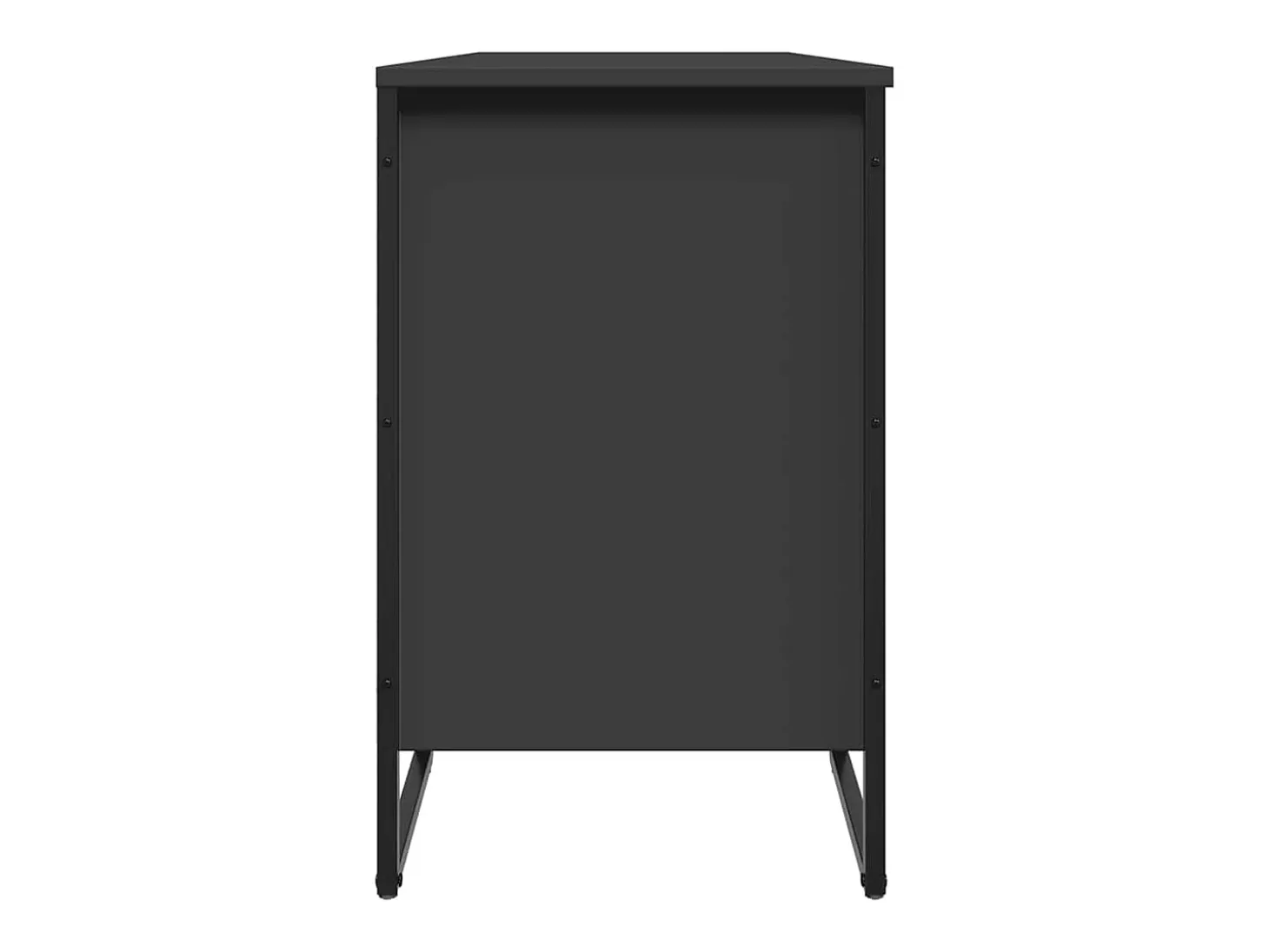 Zapatero negro 90x38x61,5 cm madera contrachapada