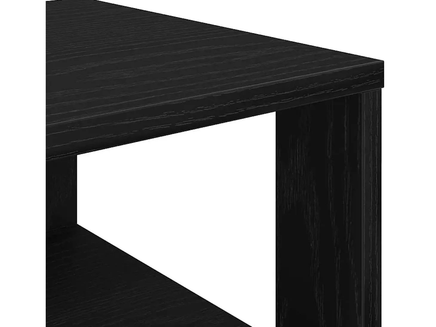 Zapatero negro 61x32x70 cm madera de ingeniería