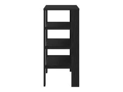 Zapatero negro 61x32x70 cm madera de ingeniería