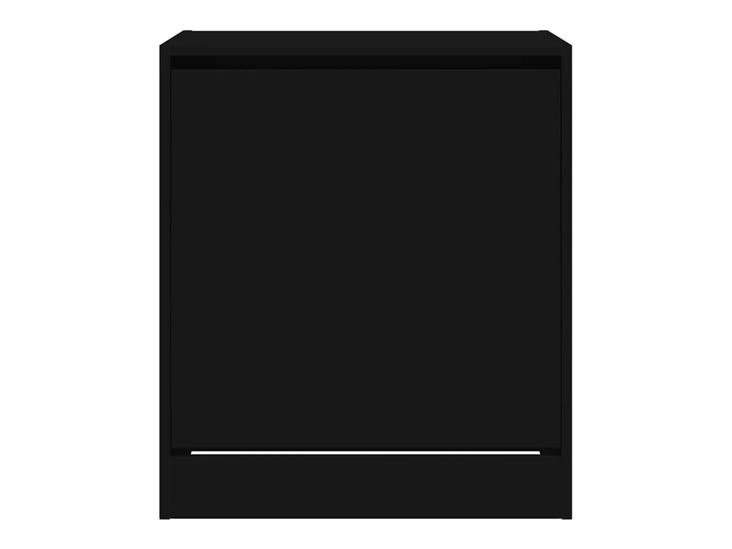 Zapatero negro 60x42x69 cm madera contrachapada