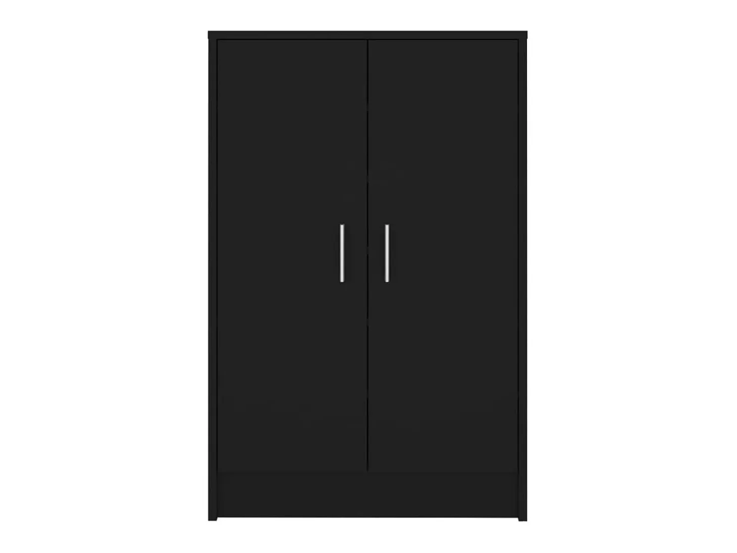 Zapatero negro 60x35x92 cm Madera contrachapada