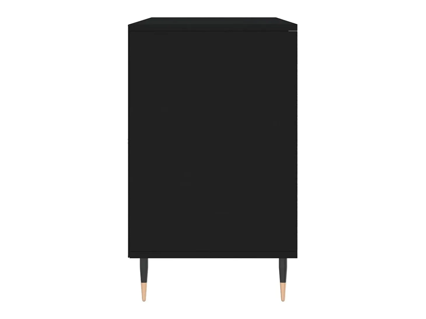 Zapatero negro 102x36x60 cm Madera contrachapada