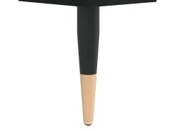 Zapatero negro 102x36x60 cm Madera contrachapada