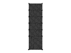 Zapatero negro 94x37x125 cm PP