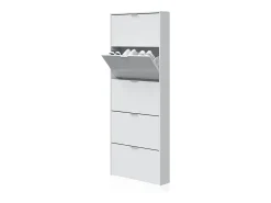 Zapatero Nia 5 Puertas Blanco Brillo