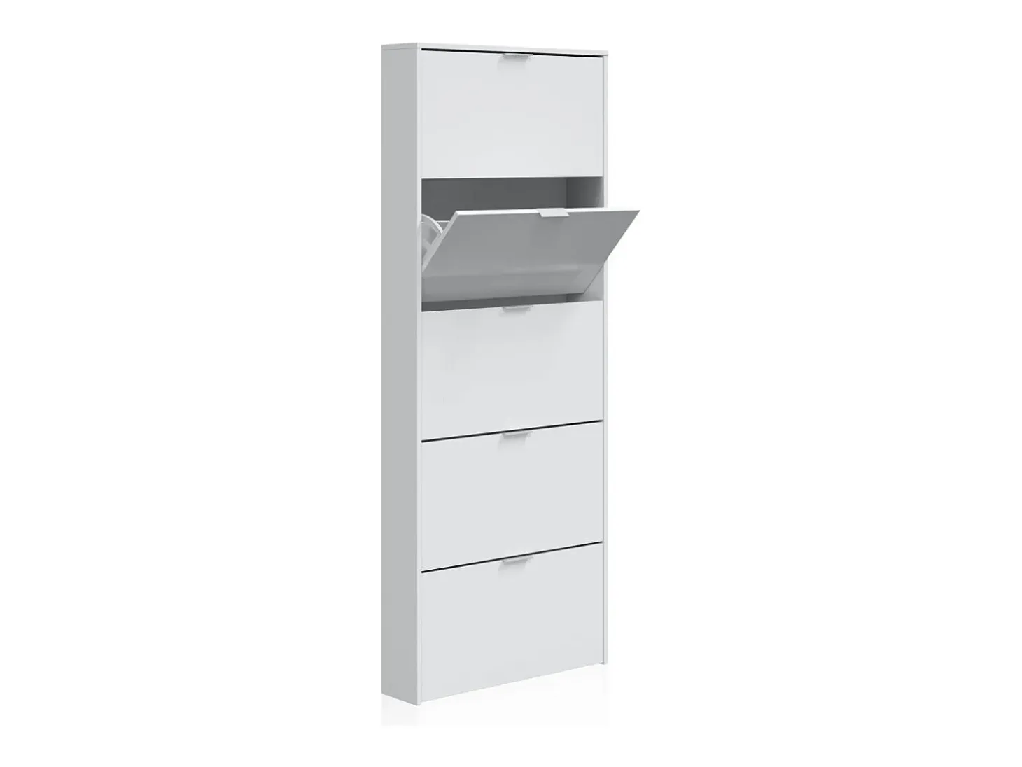 Zapatero Nia 5 Puertas Blanco Brillo