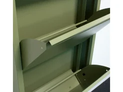 Zapatero Pisa de 6 puertas en metal verde. Se entrega montado.