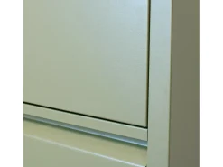 Zapatero Pisa de 9 puertas en verde metalizado. Se entrega montado.