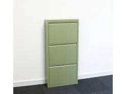 Zapatero Pisa de 9 puertas en verde metalizado. Se entrega montado.