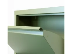 Zapatero Pisa de 9 puertas en verde metalizado. Se entrega montado.