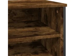 Zapatero roble ahumado 80x38x78 cm madera de ingeniería