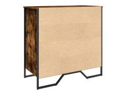 Zapatero roble ahumado 80x38x78 cm madera de ingeniería