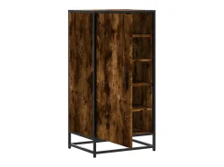 Zapatero roble ahumado 48x38x97,5 cm madera de ingeniería