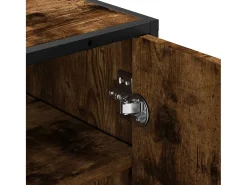 Zapatero roble ahumado 48x38x97,5 cm madera de ingeniería