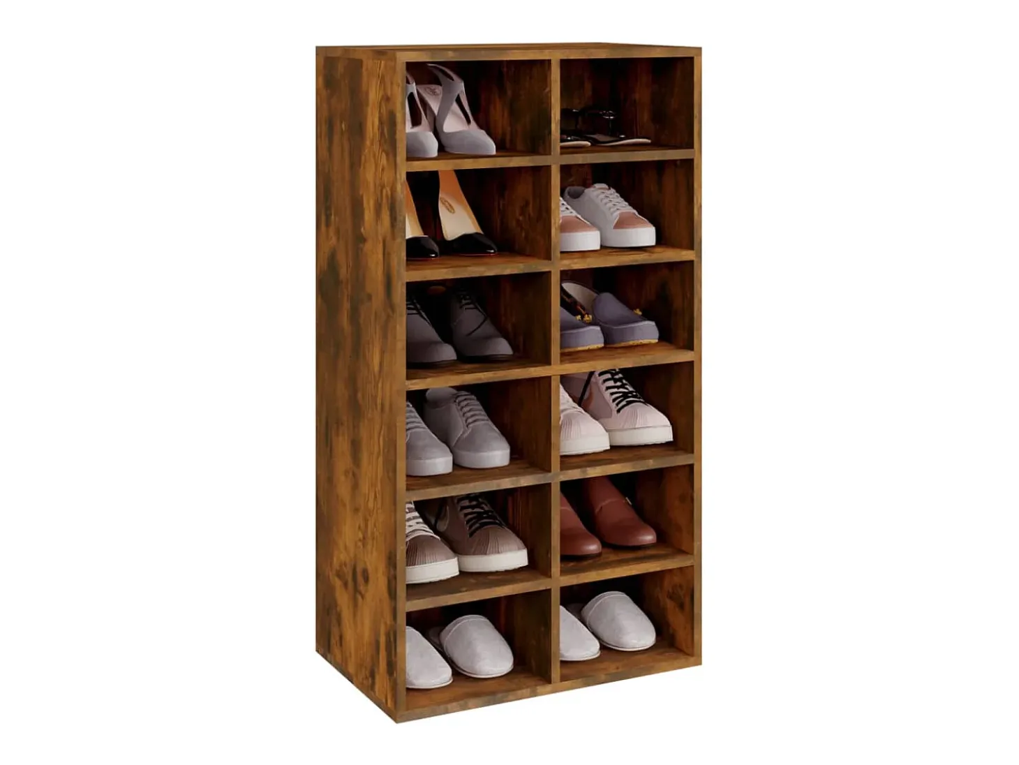 Zapatero roble ahumado 54x34x100,5 cm